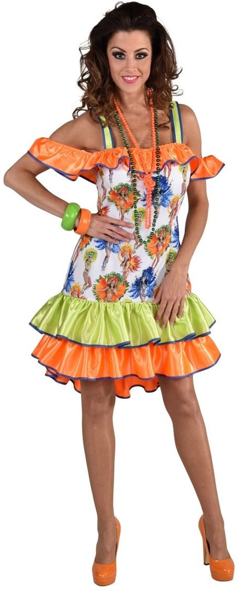 Brazilie & Samba Kostuum | Sally Samba Rio Carnaval | Vrouw | Extra Small | Carnaval kostuum | Verkleedkleding